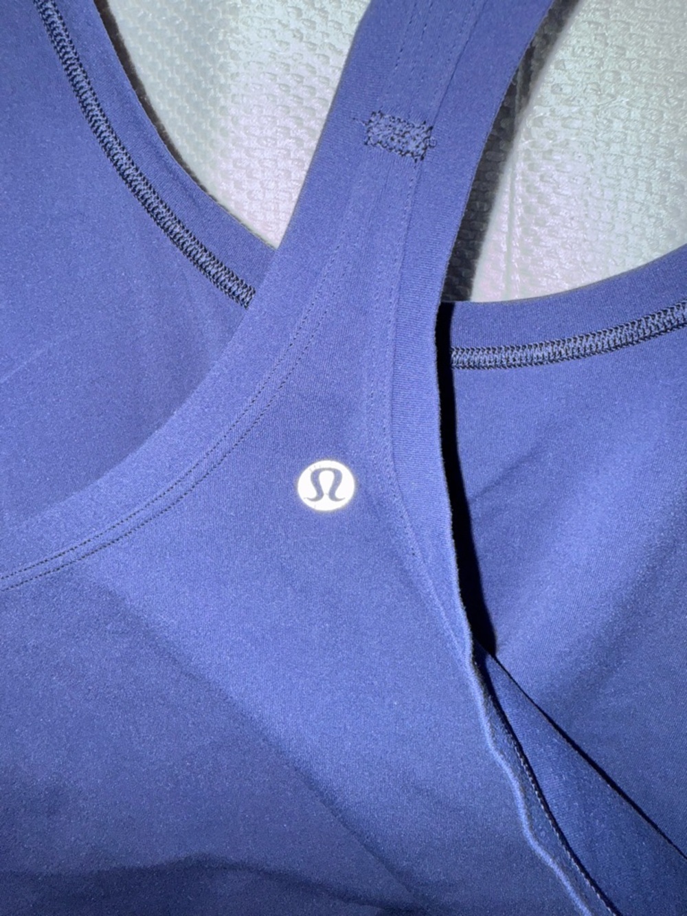 Navy Racerback Tank Top - Picture 3 of 3